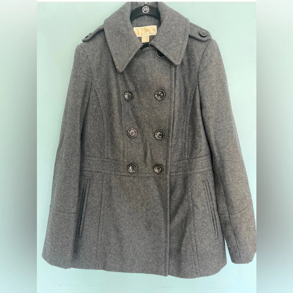 Gray Michael Kors Coat in Excellent Condition